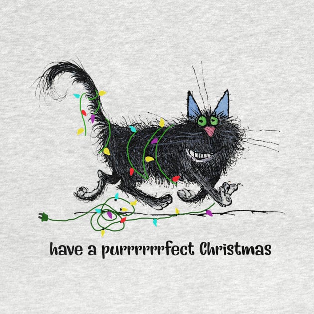 Have A Purrrrrrfect Christmas by kimmygoderteart